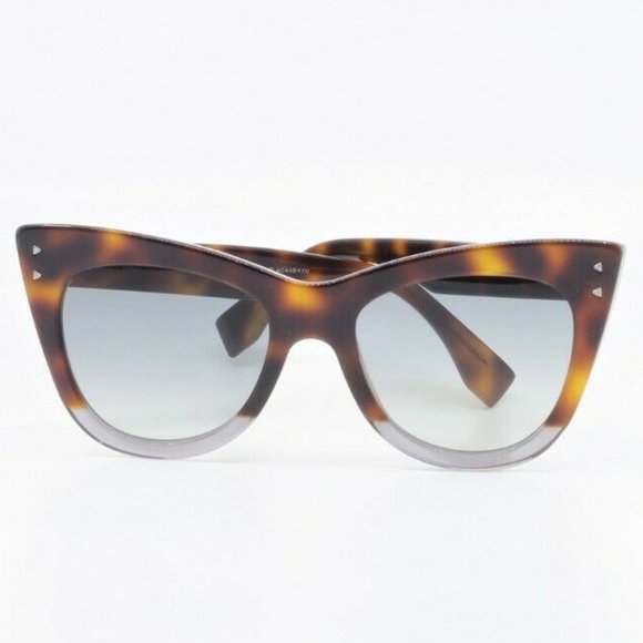 Fendi FF 238/S AB8 Women's Cat-Eye Tortoise - Picture 2 of 5